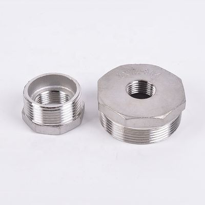 Gesmeed roestvrij staal 201 304 Pipe Fitting Hex Bushing Core Bushing Vrouwelijke mannelijke draadverbinding
