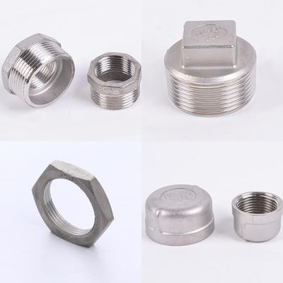 Hexagon Ronde Kop Code Zilver JUFENG draad Pipe Fitting Probeer met een monster