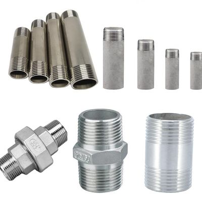 Hexagon Ronde Kop Code Zilver JUFENG draad Pipe Fitting Probeer met een monster