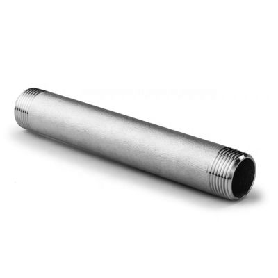Gesmeed roestvrij staal 304 316 316L Mannelijk naadloos buis Dubbele draad vat Nippel 1" DN25 NPT BSPT
