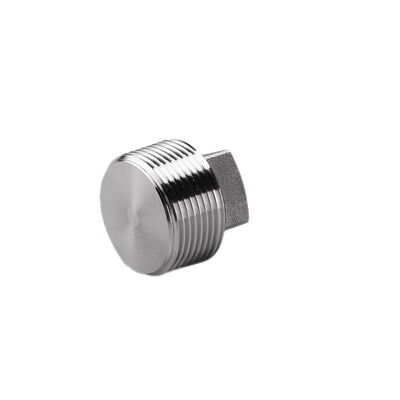 Zilveren bedekte WZ roestvrij staal 304 316 316L Hoogdruk gesmeed vierkant stekker NPT BSPT