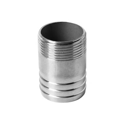 SS201 304 316 NPT BSP DIN Gietbuis Mannelijk Gegooid Nippel Schroefdraad Pipe Fittings