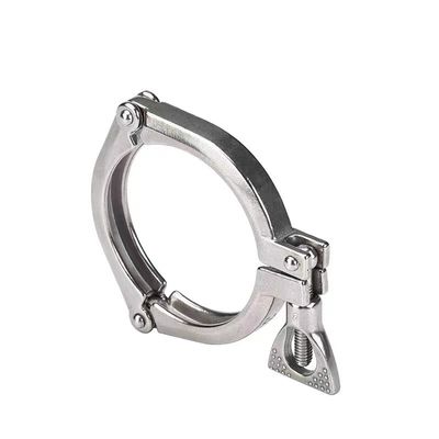 Op maat gemaakte ondersteuning Drie stukken klem Ferrule roestvrij staal 304 316 316L DIN SMS 3A