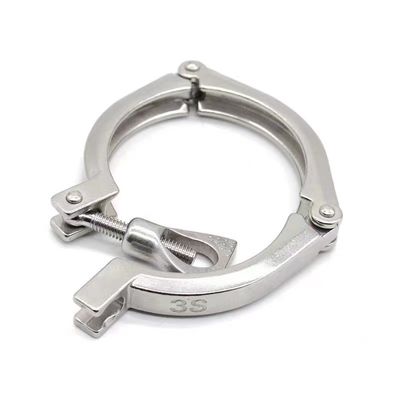 Op maat gemaakte ondersteuning Drie stukken klem Ferrule roestvrij staal 304 316 316L DIN SMS 3A