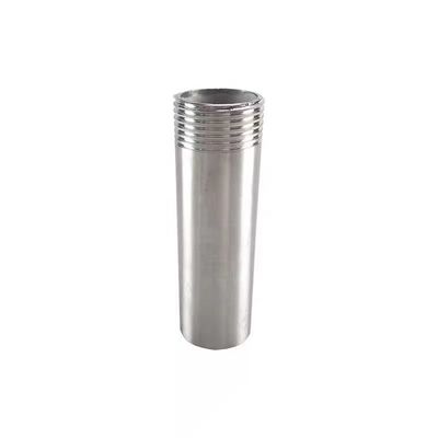 50 mm lang SS304 NPT Single Nipple voor 201 304 316 zilver gegoten roestvrij staal