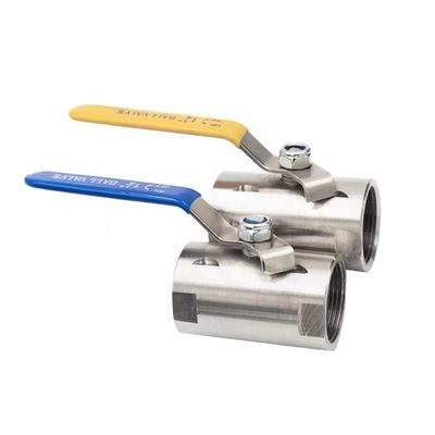 Hoogtemperatuur roestvrij staal 201 NPT BSP-gegooid breedbalklep voor interne schroef