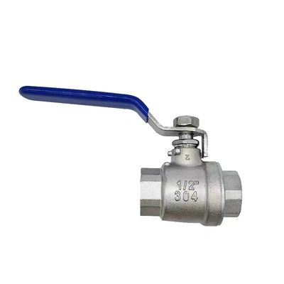 Geaffineerde verbinding zilver roestvrij staal 201 304 316 vrouwelijk kogelventil NPT BSP BSPT