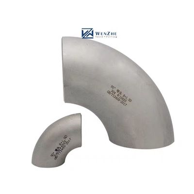 Roestvrij staal 304 316 316L 90 graden achterste gelaste elleboogverbinding 1"-4" DN25-DN100