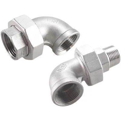 BSP NPT G BSPT Vrouwelijke mannelijke draad gieten Union Elbow Fittings