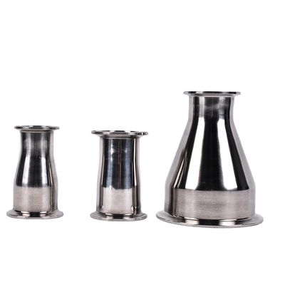 Rustvrij staal tri-klemverbinding concentrische reducer voor chemische apparatuur 304 316L