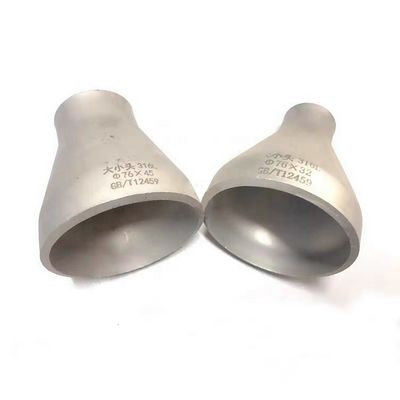 Roestvrij staal 304 316 316L concentrische excentrische reducer DN25-DN100 zilver 1/4'-4'0
