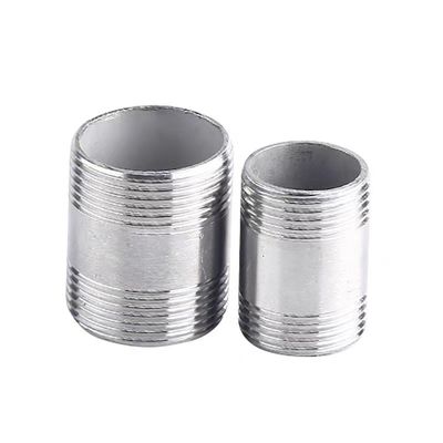 WZ 1/8"-4" roestvrij staal 201 301 316 NPT BSP Gedrukt buis aansluiting NIPPLE connector