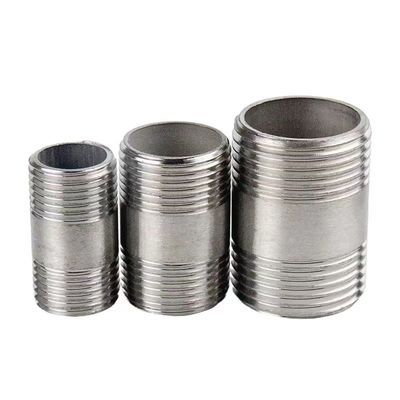 WZ 1/8"-4" roestvrij staal 201 301 316 NPT BSP Gedrukt buis aansluiting NIPPLE connector