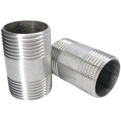 WZ 1/8"-4" roestvrij staal 201 301 316 NPT BSP Gedrukt buis aansluiting NIPPLE connector