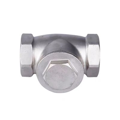 WZ SS 304 316 CF8 CF8M Cylindrische niet-terugkerende schommelklep 200WOG 1/2"-4" gelijk