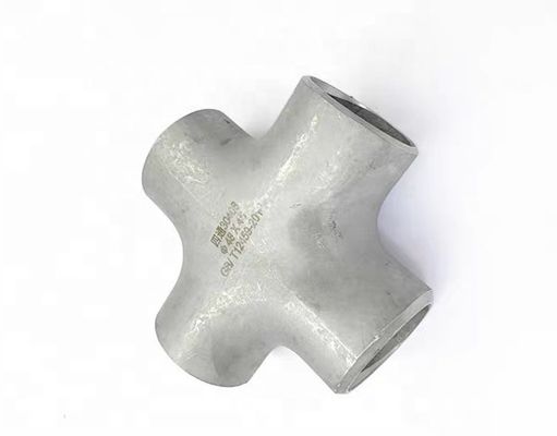 Roestvrij staal SCH40S Stuiklaspijpmontage 4-weg kruisconnector 1 "-4" DN25-DN100