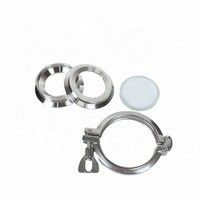 ISO 9001 gecertificeerd sanitair 304 316L roestvrijstalen klemverbinding eindzichtsglas