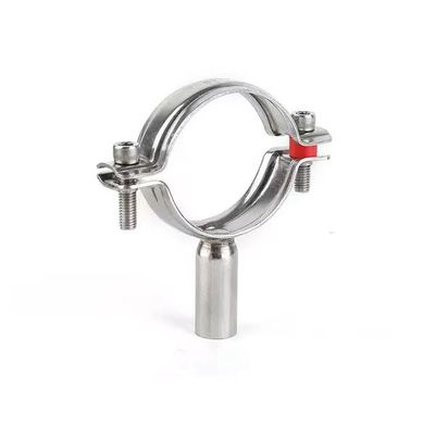 Ronde kopcode SS201304 roestvrijstalen buishangerclamp 45 mm lengte met polijst