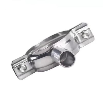 Ronde kopcode SS201304 roestvrijstalen buishangerclamp 45 mm lengte met polijst