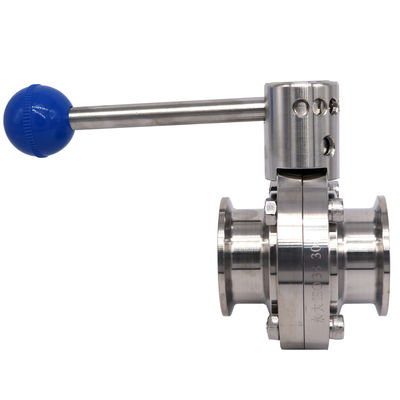Sanitaire SS304/316L Elektrische wafertype vlinderklep voor medium met normale temperatuur