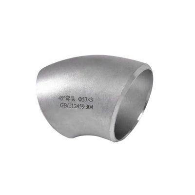 Roestvrij staal 304 316 45 graden lange straal elleboog 1"-4" DN25-DN100 hoofdcode cilindrisch