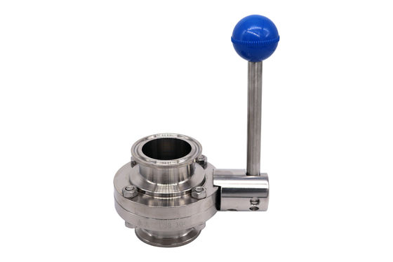 Sanitaire SS304/316L Elektrische wafertype vlinderklep voor medium met normale temperatuur
