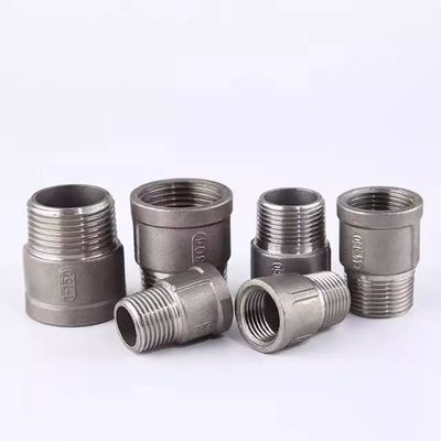 Roestvrij staal 201/304 Socket Male en Female Thread Pipe Fitting met rechte vormgeving