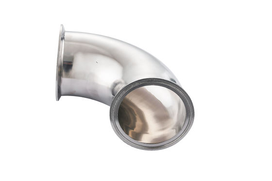 Gieten Sanitair roestvrij staal 304 316L Tri-clamp Snelle installatie en las Elbow 90 Grade Pipe Fitting
