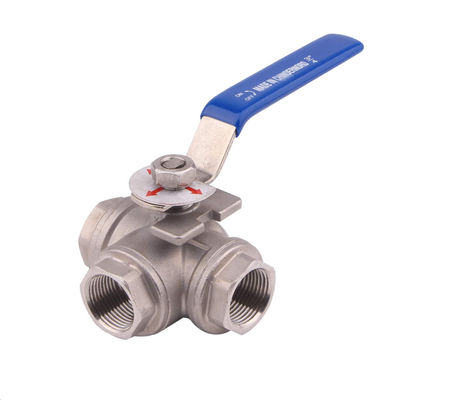 Op maat gemaakte ondersteuning OEM Sanitair roestvrij staal 304/316L Tri Clamp 3PC Ball Valve met pneumatische actuator