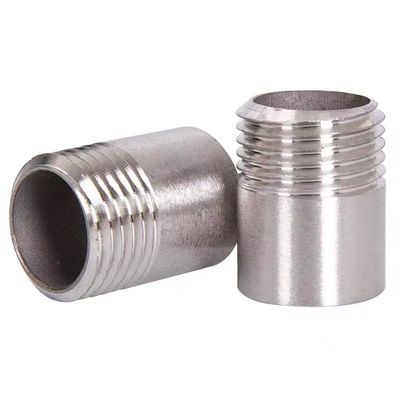 Vlekkeloos staal NPT DIN BSP Mannelijke draadvormige tepels 1/8"-4" voor gelijkstaande buisbehoren