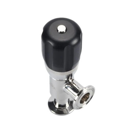 Algemene sanitaire remklep met cilindrische kopcode in SS304 316 316L