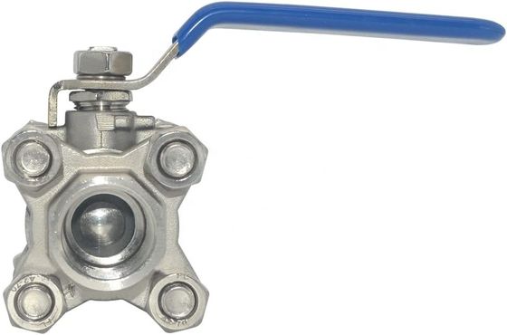 Ronde kop kogelventil 1/2 inch NPT Gedrukt roestvrij staal 304 Vrouwelijk 3 stukken Volledige poort