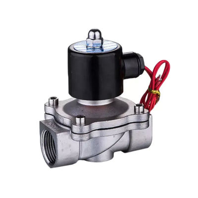 DC12V AC220V roestvrij staal watergas solenoïde klep 2 manier normaal gesloten mini klep