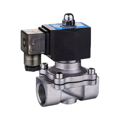 DC12V AC220V roestvrij staal watergas solenoïde klep 2 manier normaal gesloten mini klep