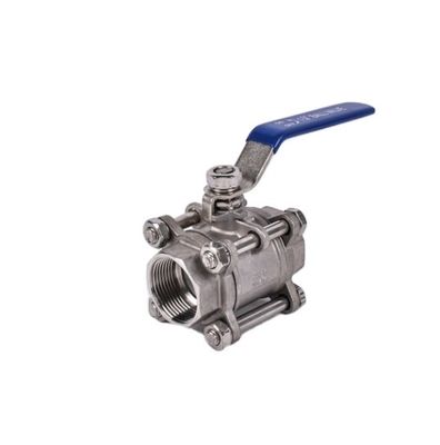 Cowin Brewing 1''-8'' 3PC Ball Valve Roestvrij staal 304 NPT Gedrukt voor olie-gaswater