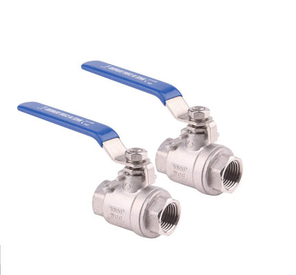 Cowin Brewing 1''-8'' 3PC Ball Valve Roestvrij staal 304 NPT Gedrukt voor olie-gaswater