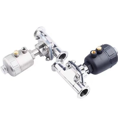 Giet WZ Food Grade aseptische pneumatische aangedreven tank bodem 2 '' Sanitaire tri-clamp diafragma klep 1/8''-4