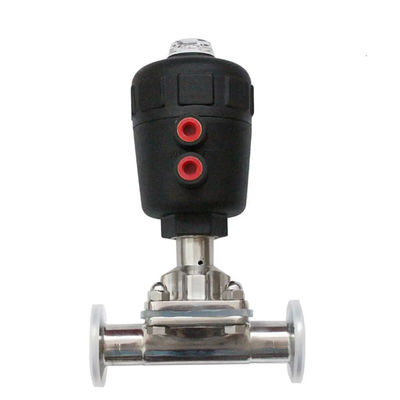 Giet WZ Food Grade aseptische pneumatische aangedreven tank bodem 2 '' Sanitaire tri-clamp diafragma klep 1/8''-4