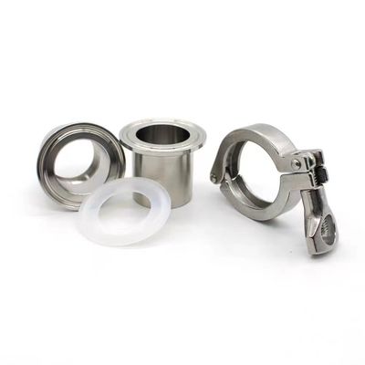 Cylindrische kopcode WZ SS 304 316 Tri Clamp Quick Connect Sanitaire buisclampset