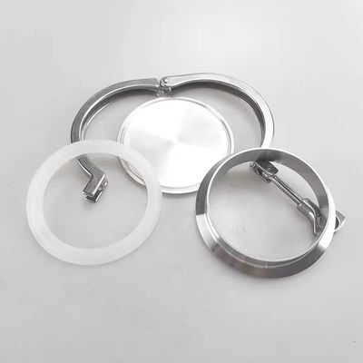Roestvrij staal 316 304 Tri Clamp 3A Blind Ferrule End Cap Set voor sanitaire apparatuur
