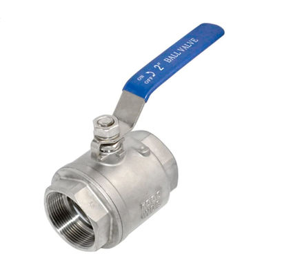 Industriële roestvrij staal 316 2" NPT Vrouwelijke volle poort balklep vinyl handvat WOG1000