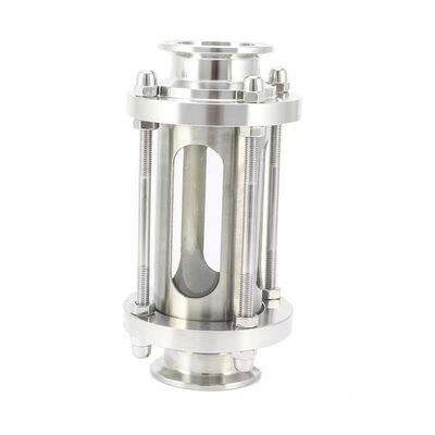 Sanitair roestvrij staal 316/304 Pijpbevestigingen Tri-clamp rechte buisvormige zichtglas