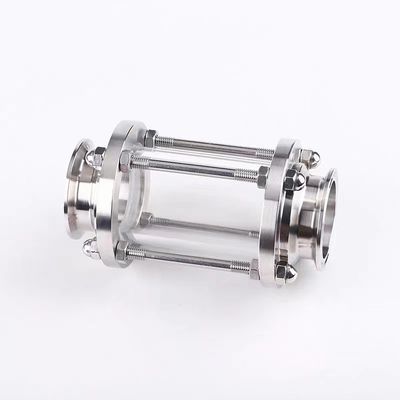 Sanitair roestvrij staal 316/304 Pijpbevestigingen Tri-clamp rechte buisvormige zichtglas