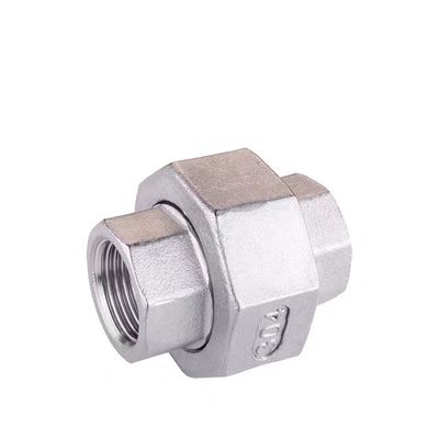 Hexagonale kop van roestvrij staal dubbel interne draad koppeling connector NPT BSP 1/4''-4.0