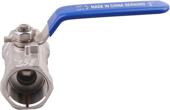 Op maat gemaakte roestvrijstalen kogelklep 1PC type NPT standaardpoort voor water olie en gas