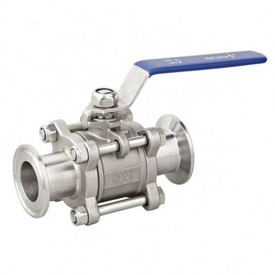 ISO9001 gecertificeerd sanitair roestvrij staal 304/316L Tri Clamp Ball Valve voor water