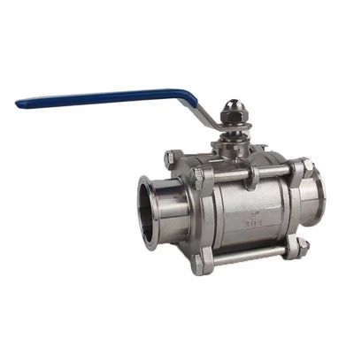 ISO9001 gecertificeerd sanitair roestvrij staal 304/316L Tri Clamp Ball Valve voor water