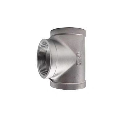 Giet WZ 304T-type Roestvrij staal Binnendraad Tee Gezamenlijk Schroefdraad Waterpijp Gezamenlijk loodgietersmateriaal NPT BSP BSPT
