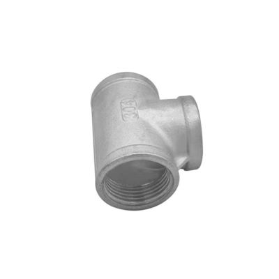 Giet WZ 304T-type Roestvrij staal Binnendraad Tee Gezamenlijk Schroefdraad Waterpijp Gezamenlijk loodgietersmateriaal NPT BSP BSPT