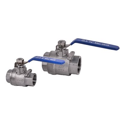 RTS 1.5IN 2IN 3IN roestvrij staal 201 304 gewicht-duty ballen kleppen voor water media 2pcs